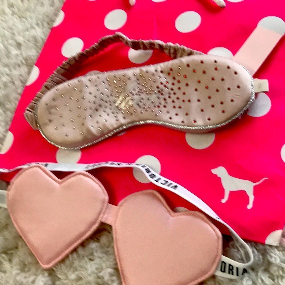 x2 Victoria's Secret bling & heart shape eye mask